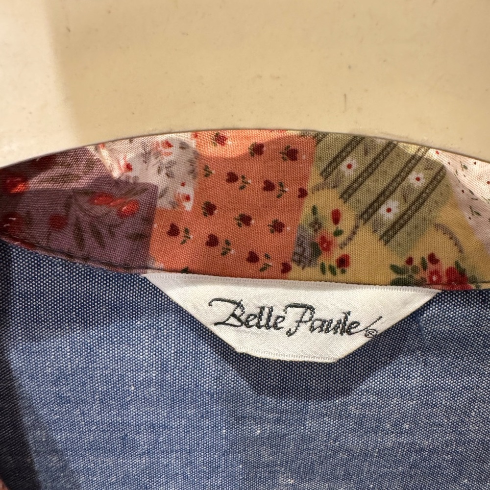 Patchwork Button-Up Shirt - image 2